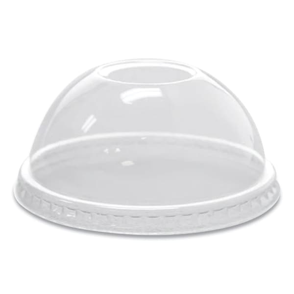PET Lids, Fits 8 oz to 10 oz Cold Cups, Dome Lid, Clear, 1000PK
